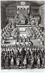 Kuningatar Elisabet I (1533-1603) ja parlamentti